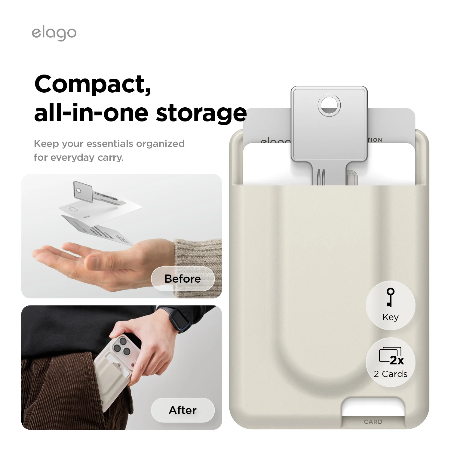 Key MagSafe Silicone Card Holder [2 Colors] - Image 4