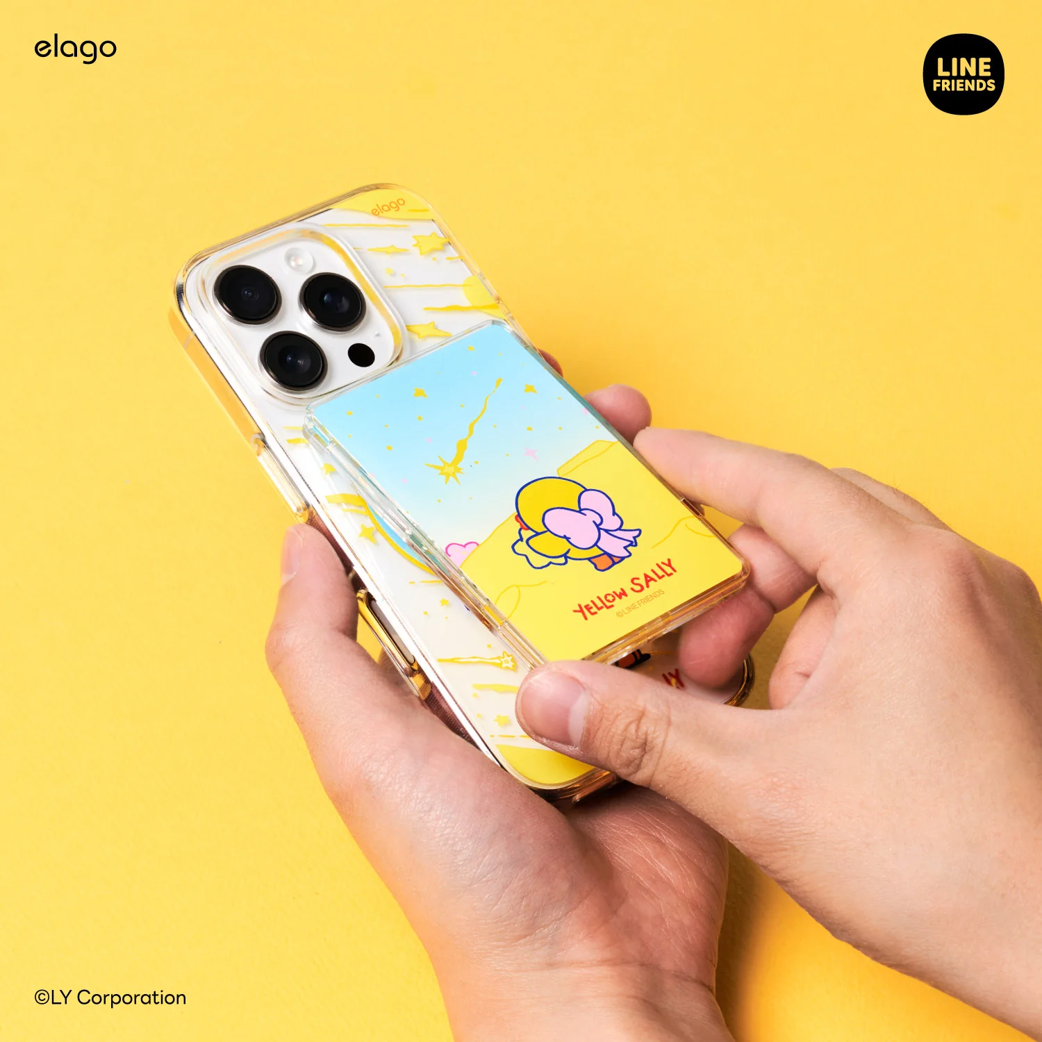 LINE FRIENDS | 2025 Yellow Sally Magnetic Card Pocket - Image 2