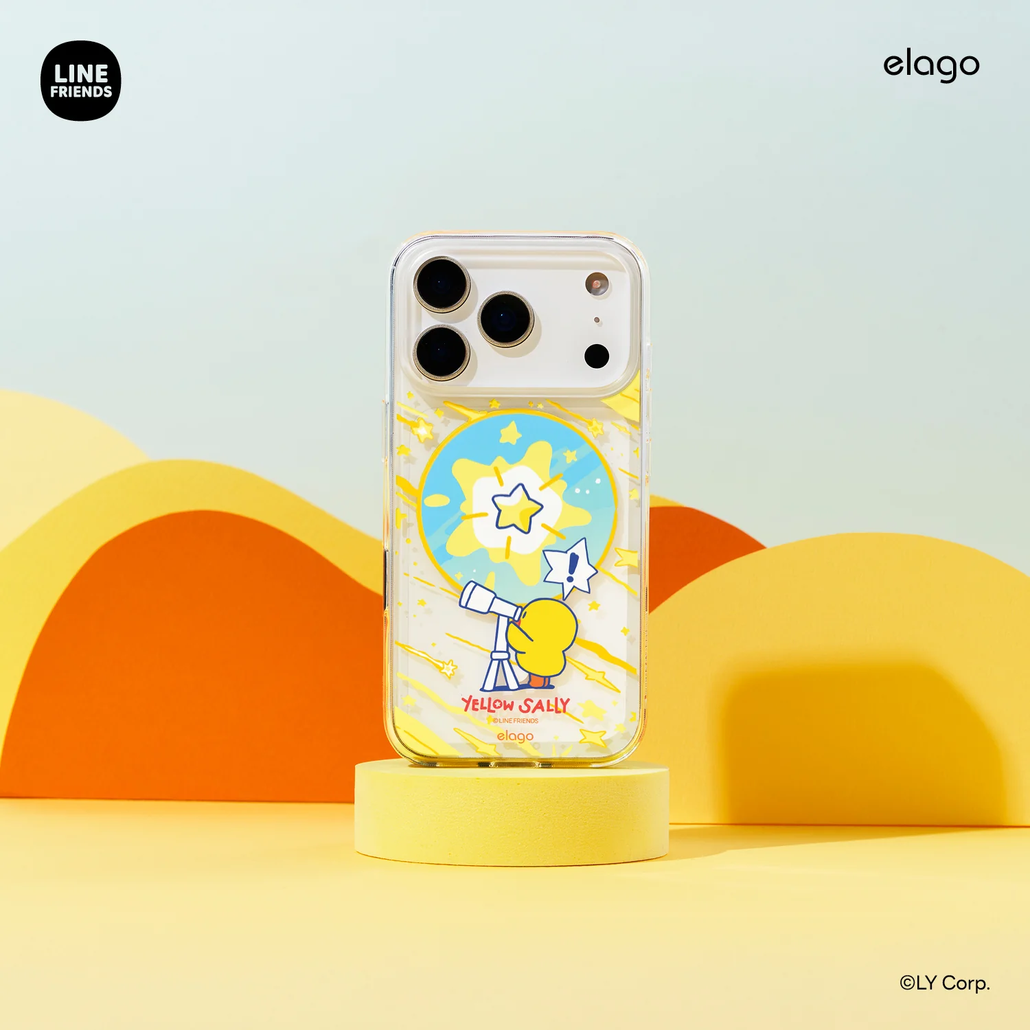 LINE FRIENDS | 2025 Yellow Sally MagSafe Hybrid Case - Image 4