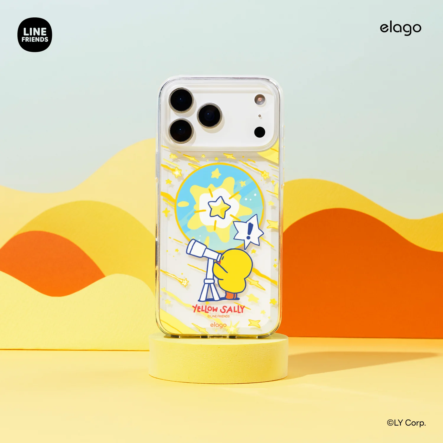 LINE FRIENDS | 2025 Yellow Sally MagSafe Hybrid Case - Image 4