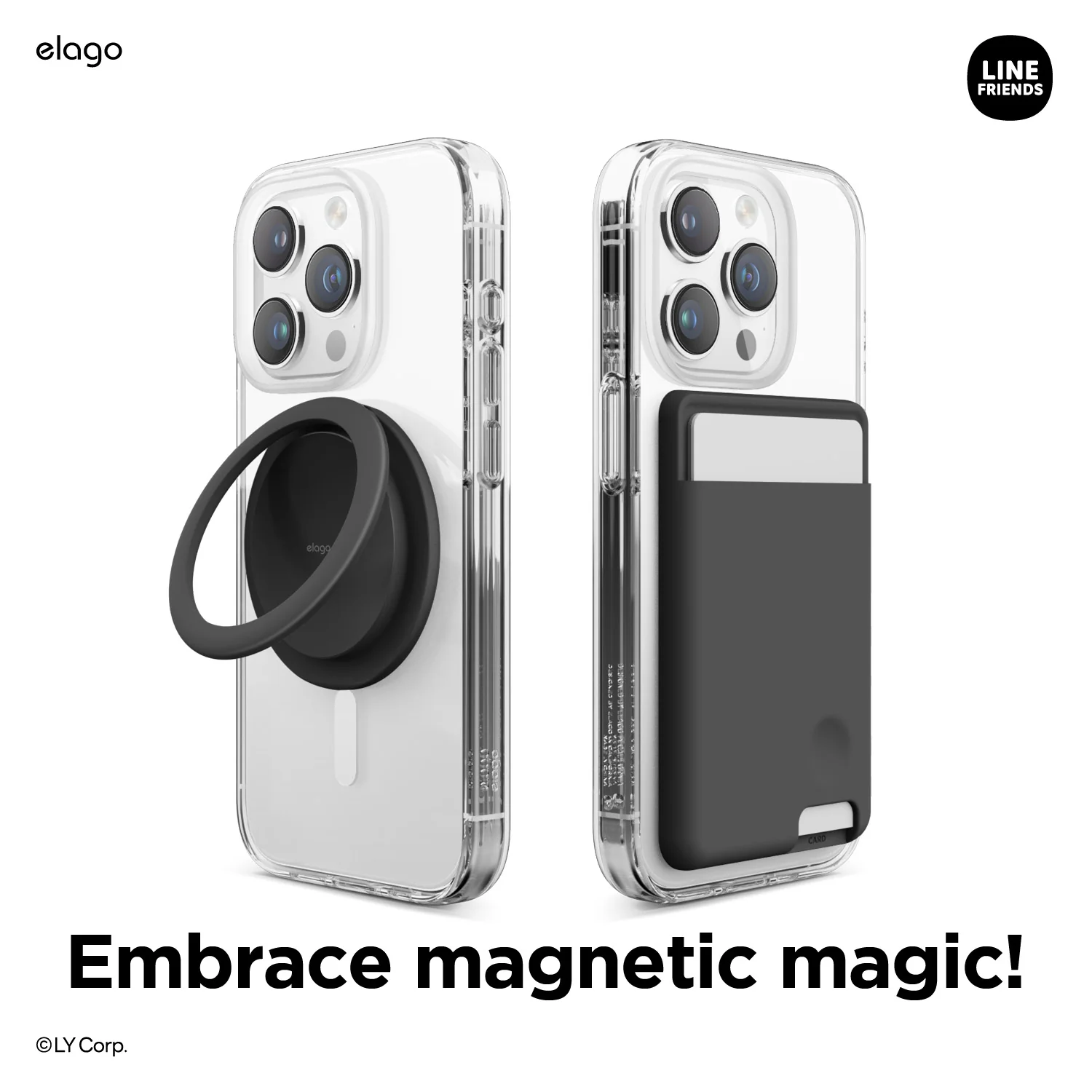 LINE FRIENDS | elago B&F Fruit Shop MagSafe Hybrid Case for iPhone 15 Pro - Image 5