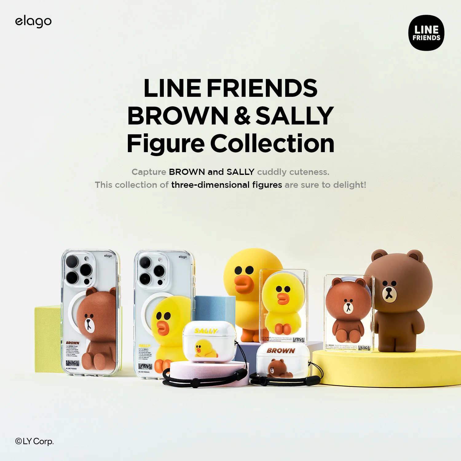 LINE FRIENDS | BROWN & SALLY Figure MagSafe Hybrid Case - Image 3