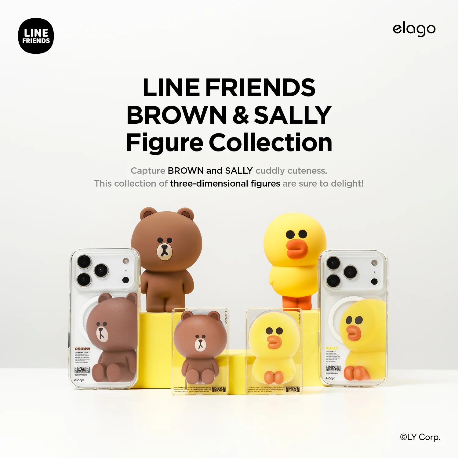 LINE FRIENDS | BROWN & SALLY Figure MagSafe Hybrid Case - Image 3