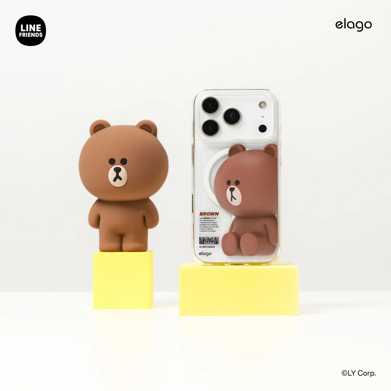 LINE FRIENDS | BROWN & SALLY Figure MagSafe Hybrid Case - Image 5
