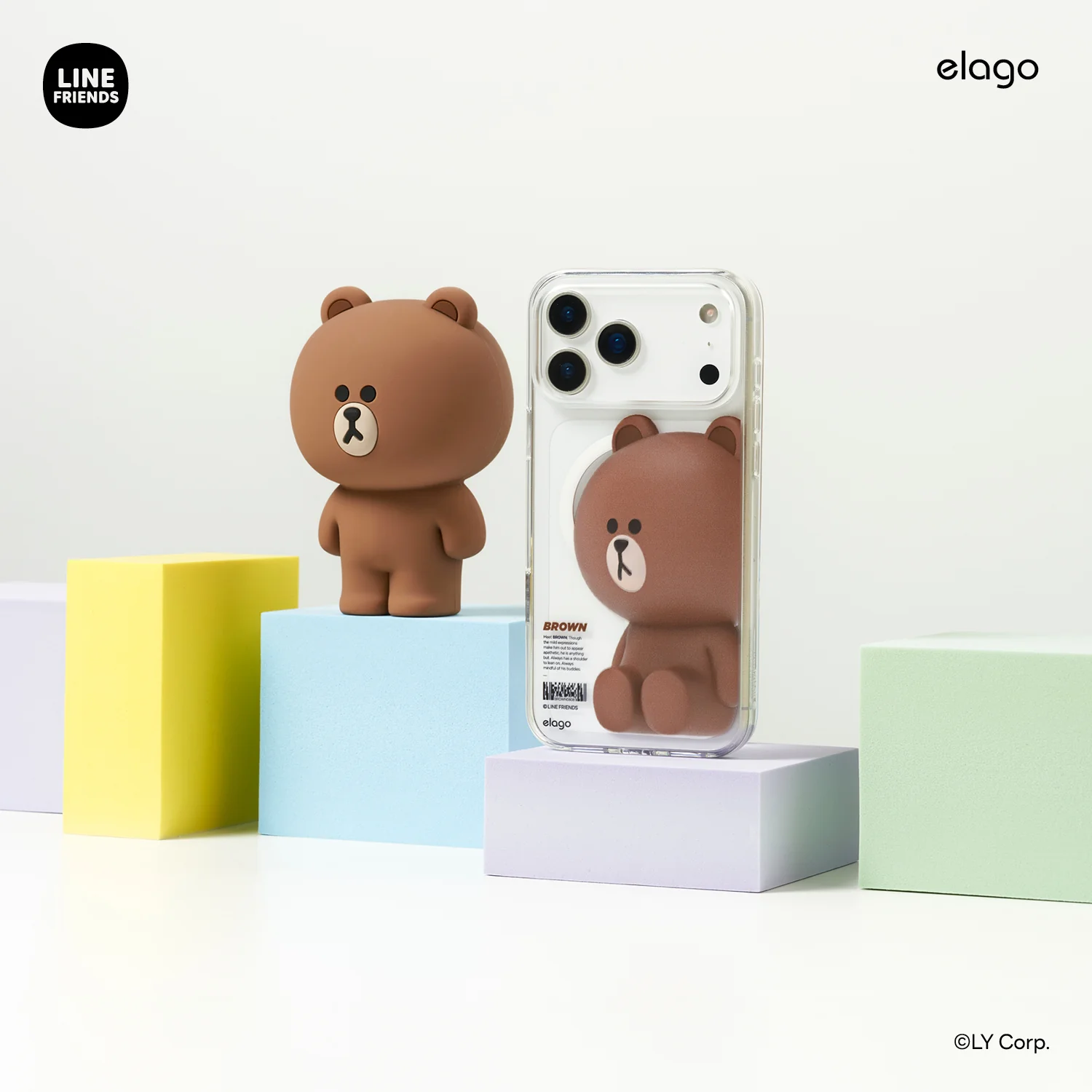 LINE FRIENDS | BROWN & SALLY Figure MagSafe Hybrid Case - Image 5