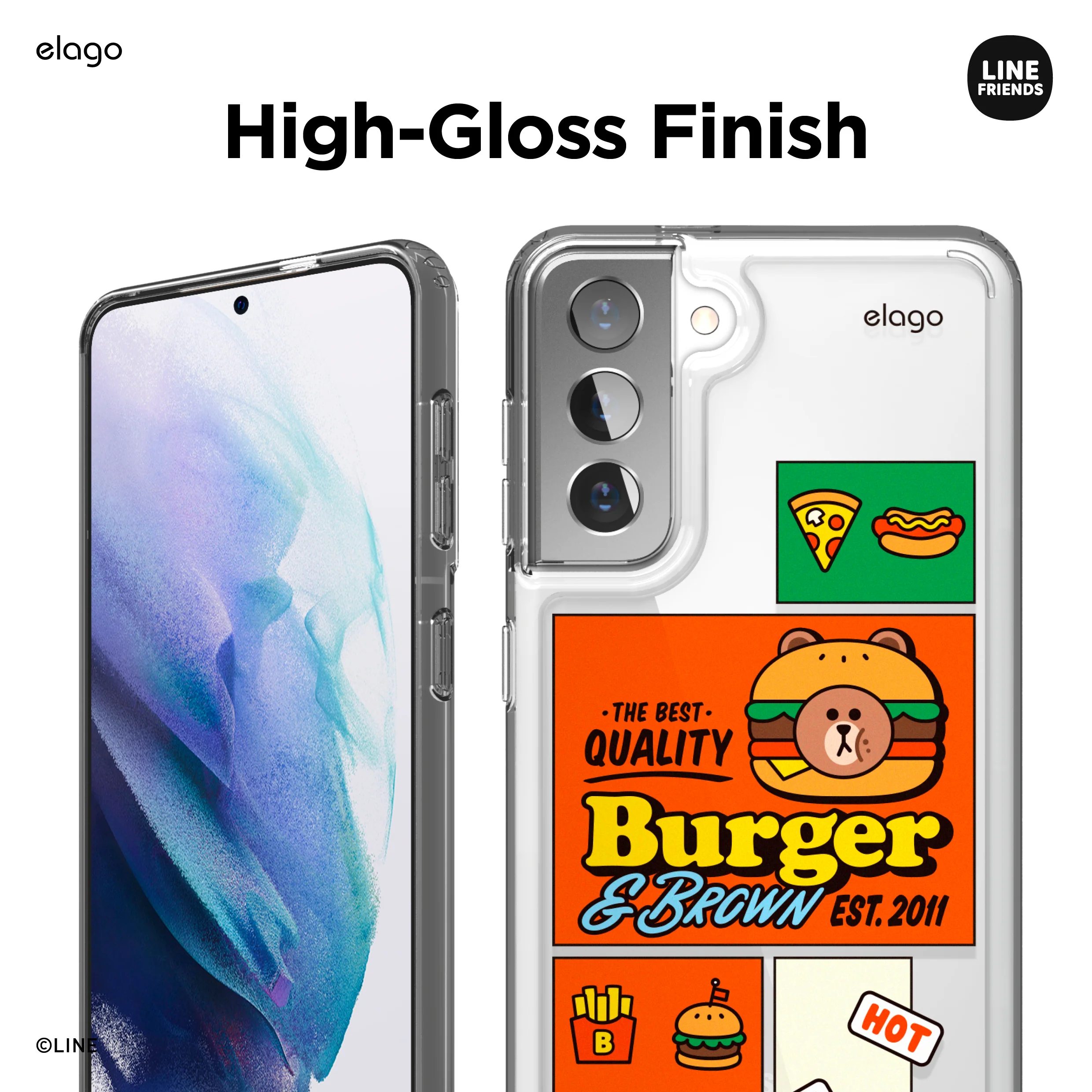 LINE FRIENDS | elago Burger Time Case [3 Styles] - Image 3