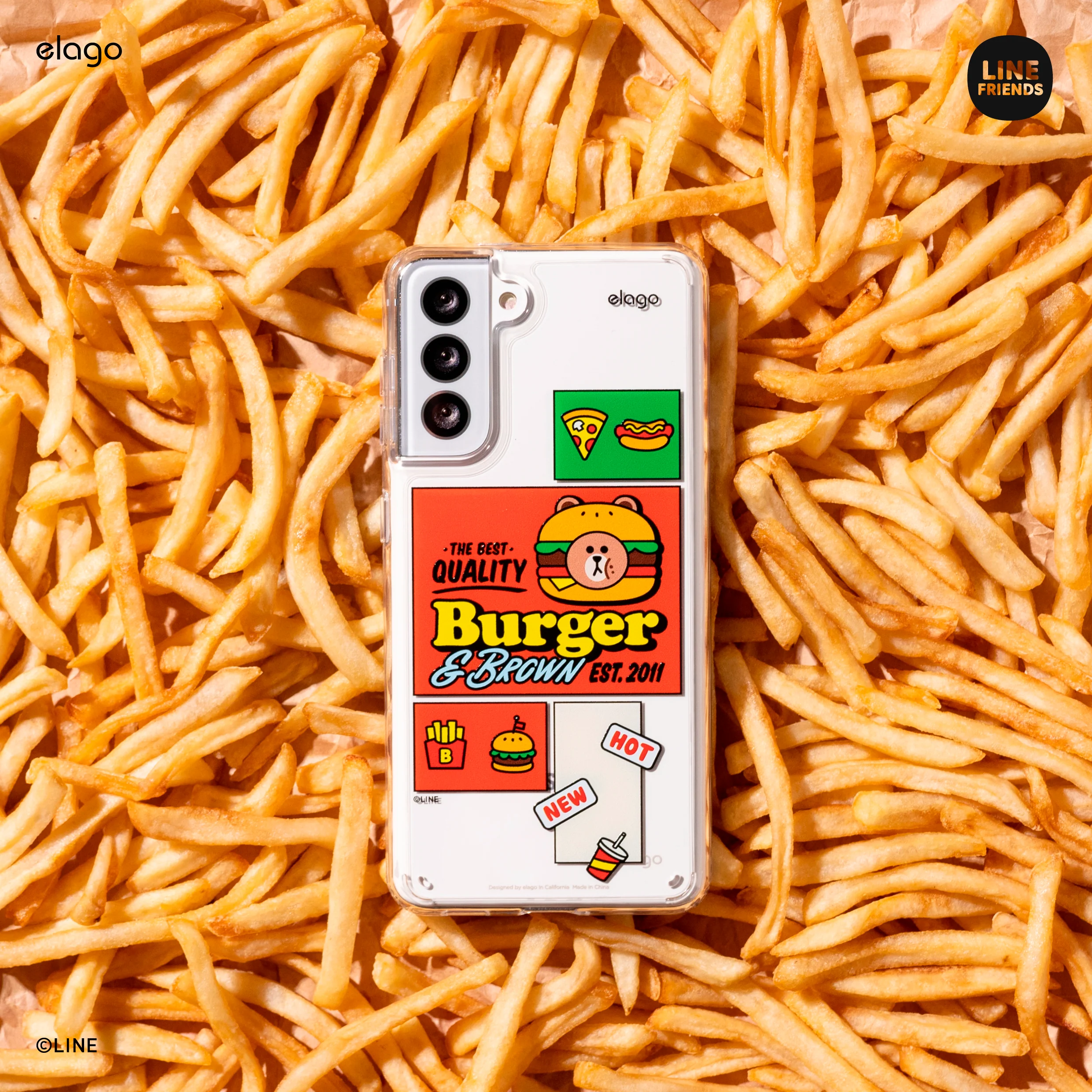 LINE FRIENDS | elago Burger Time Case [3 Styles] - Image 7