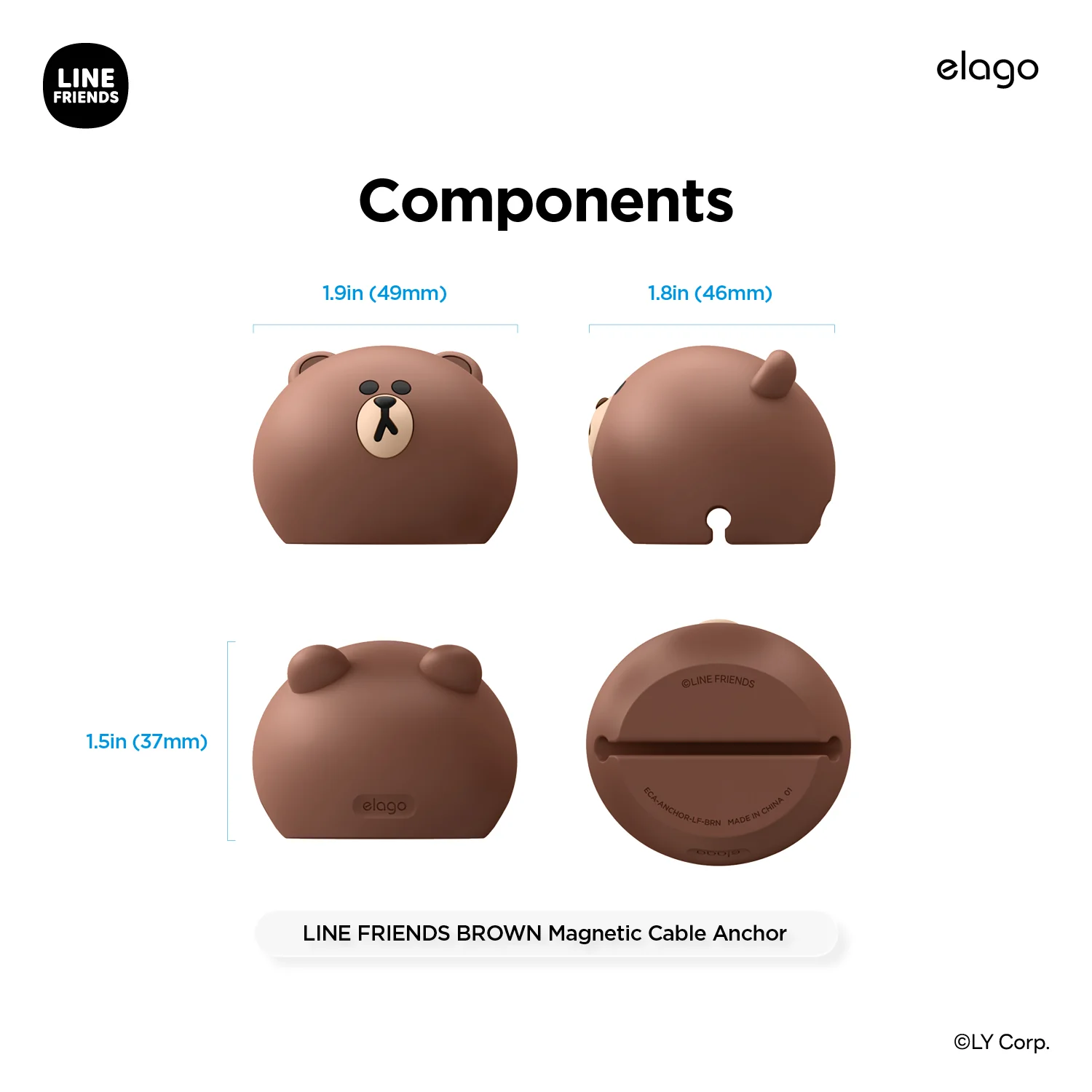 LINE FRIENDS | Cable Anchor [2 Styles] - Image 8