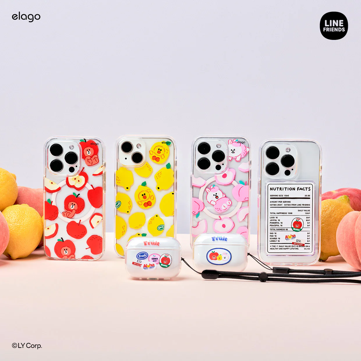 LINE FRIENDS | elago B&F Fruit Shop Case [2 Styles] - Image 8