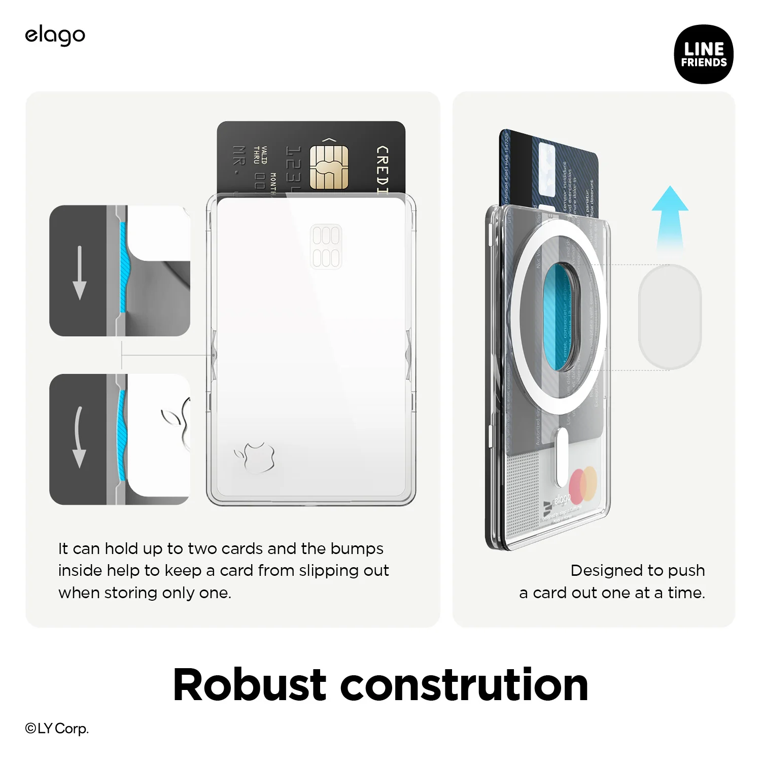 LINE FRIENDS | elago B&F Fruit Shop MagSafe Card Pocket - Image 6