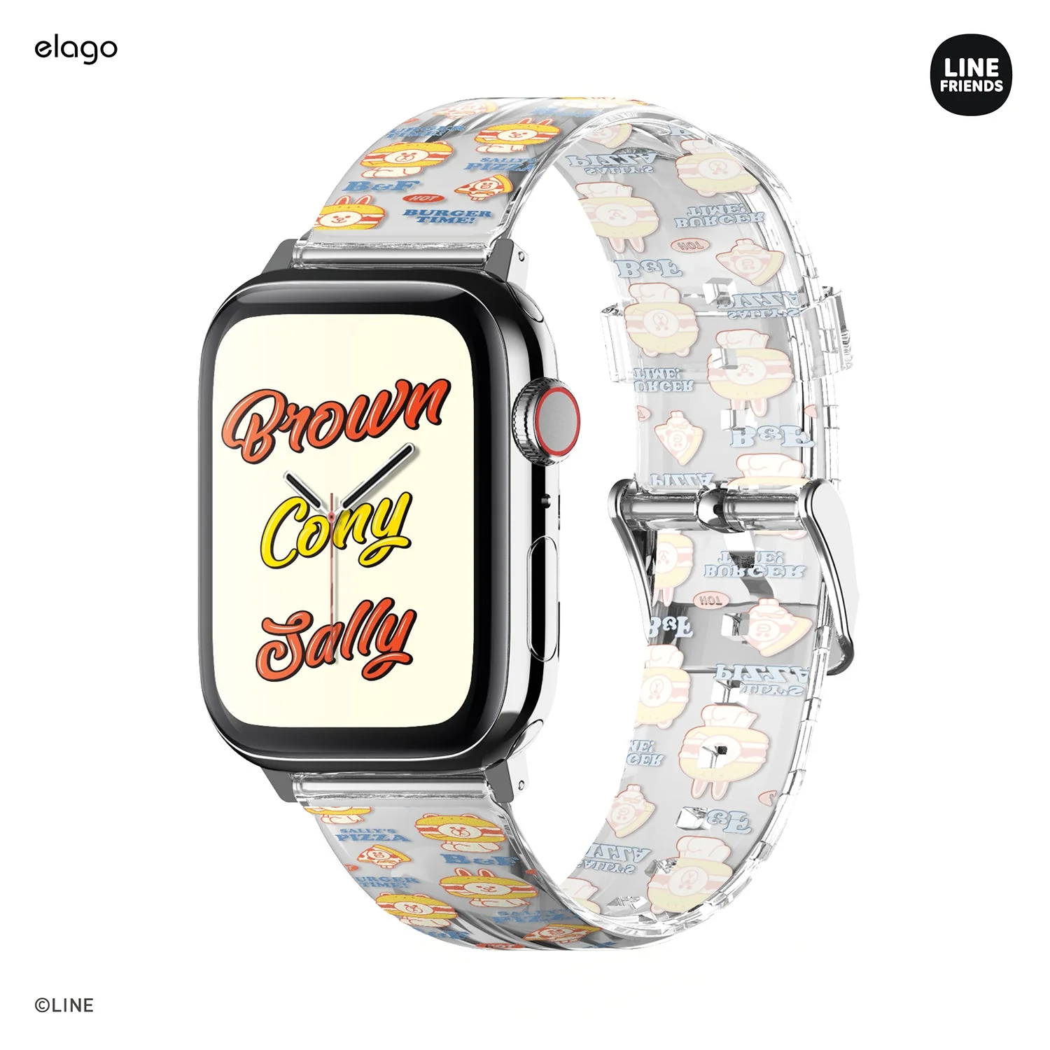 LINE FRIENDS | elago Burger Time Strap [4 Styles] [2 Sizes] - Image 3