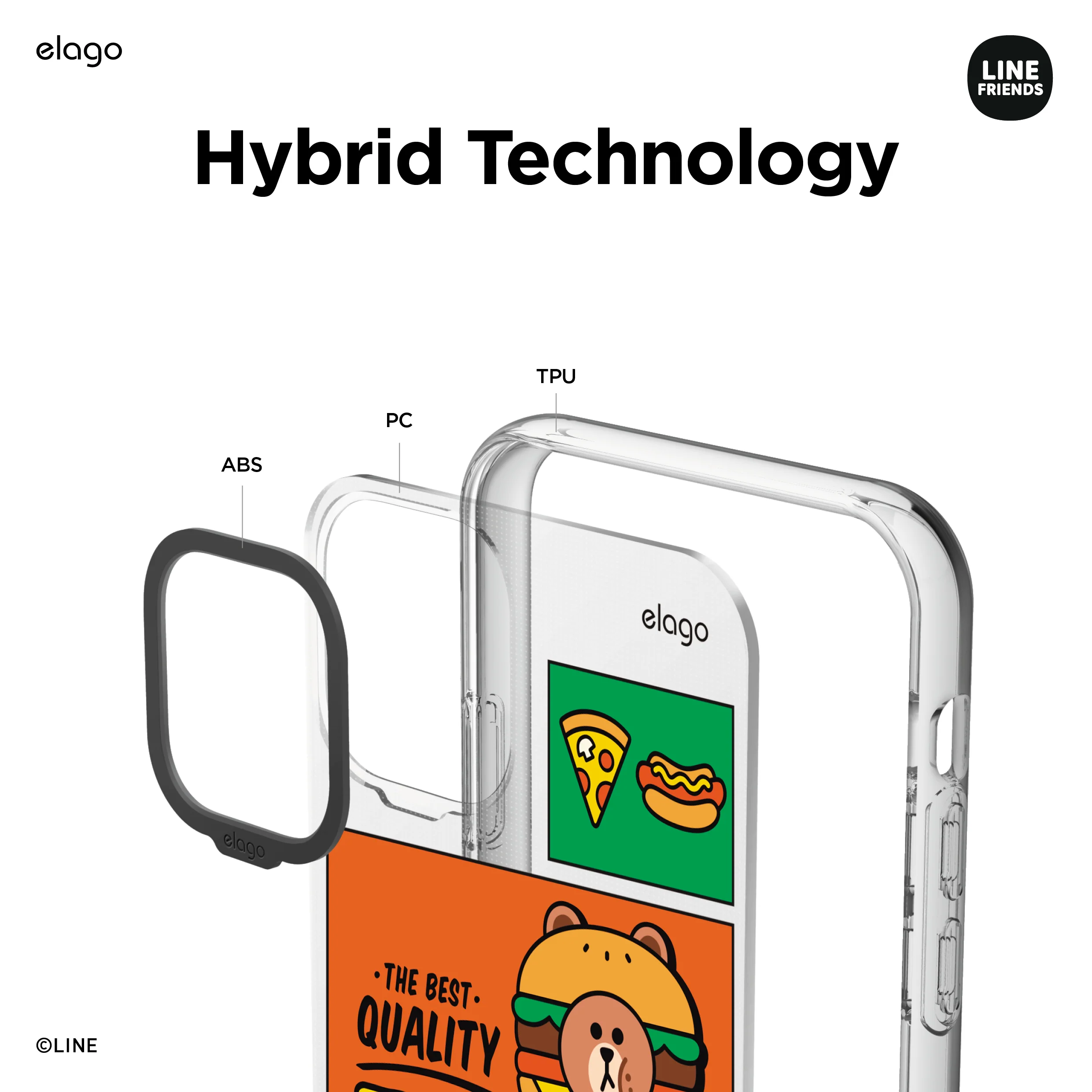 LINE FRIENDS | elago Burger Time Case [3 Styles] - Image 3