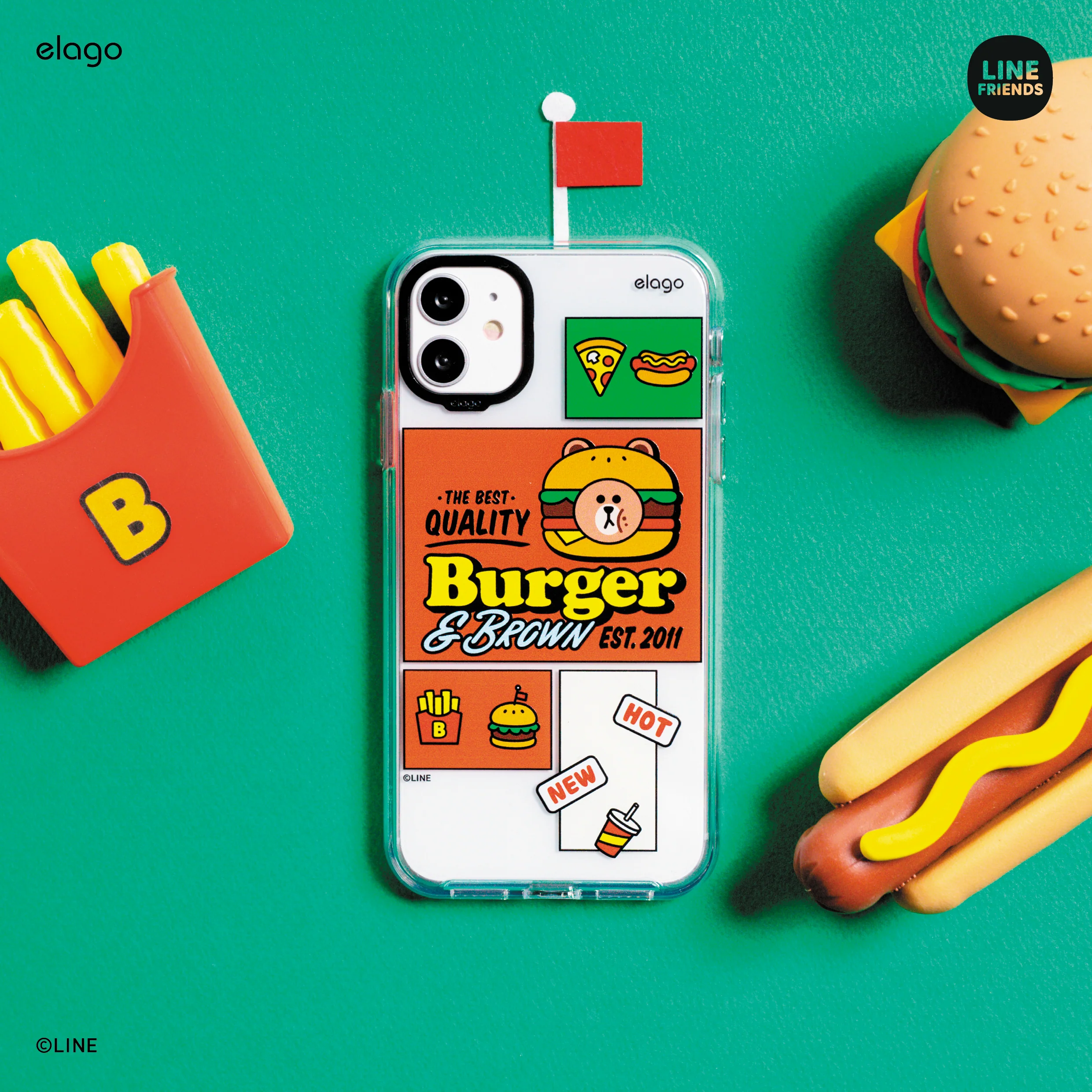 LINE FRIENDS | elago Burger Time Case [3 Styles] - Image 8