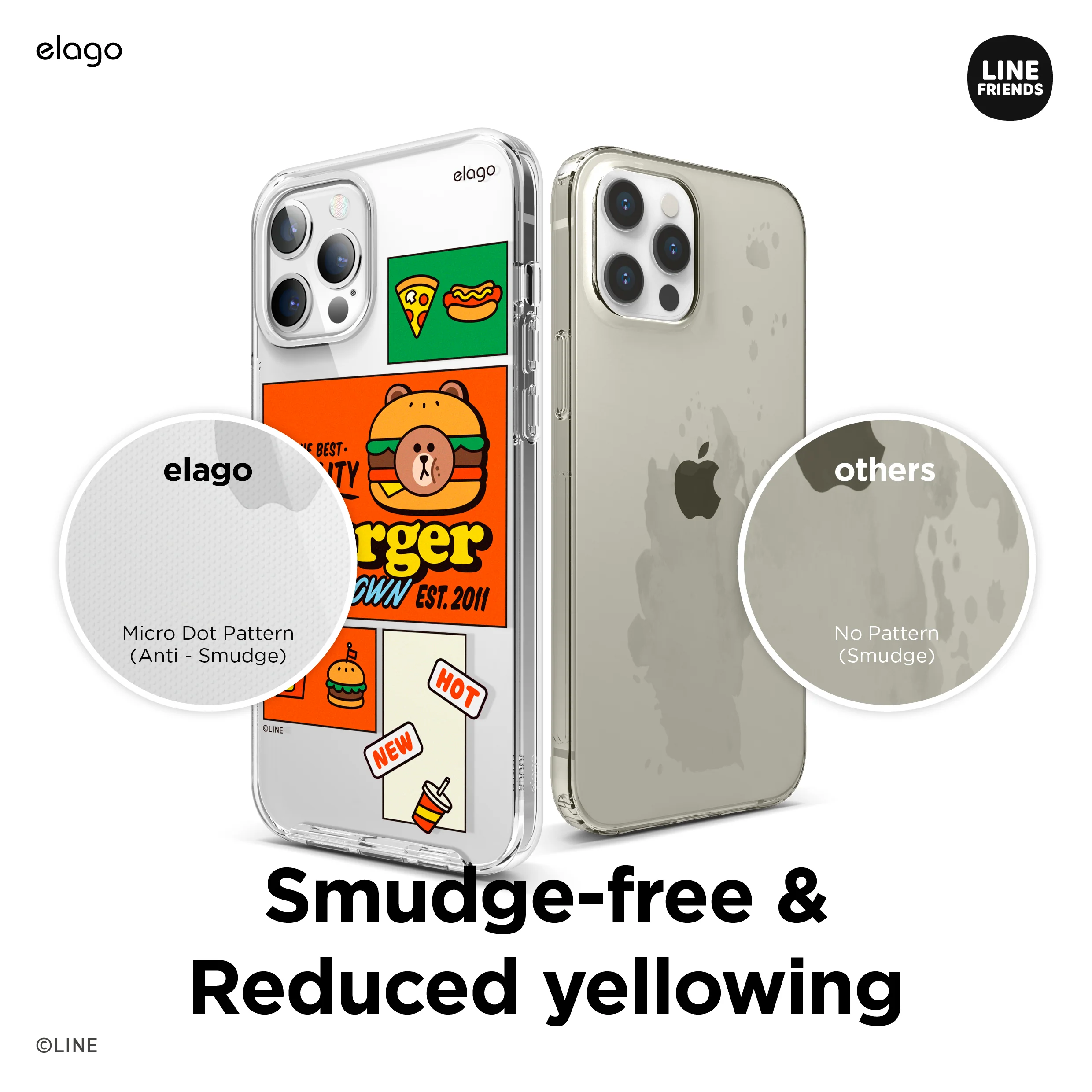 LINE FRIENDS | elago Burger Time Case [3 Styles] - Image 5