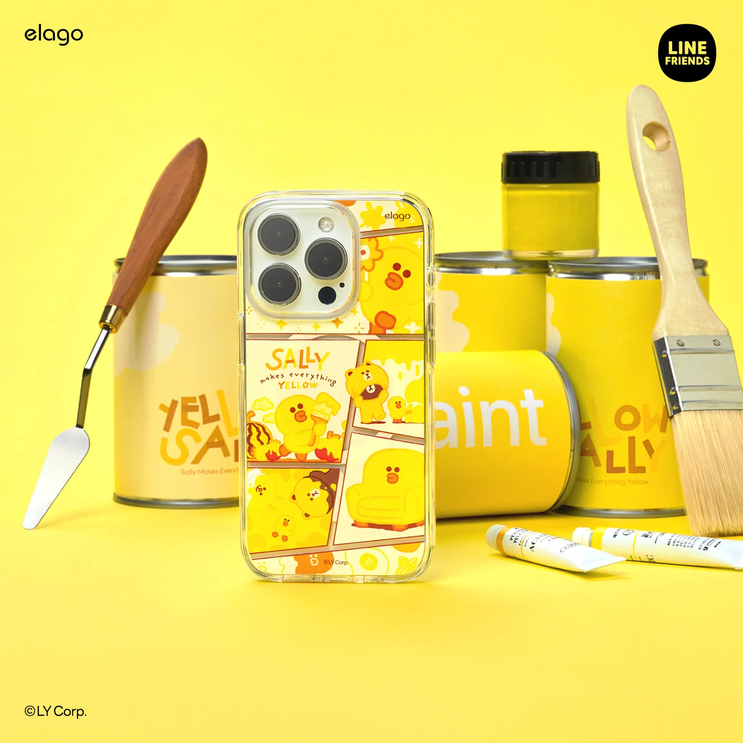 LINE FRIENDS | elago MagSafe Yellow Sally Case for iPhone 15 - Image 8