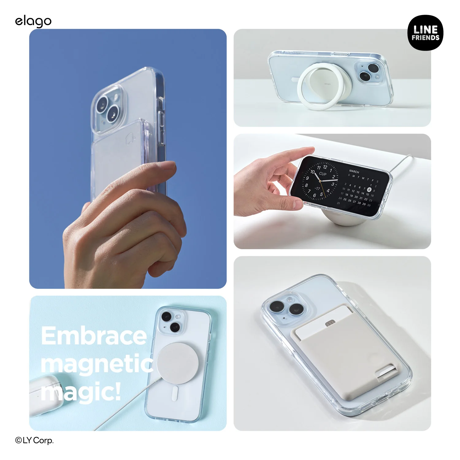 LINE FRIENDS | elago MagSafe Yellow Sally Case for iPhone 15 Plus - Image 5
