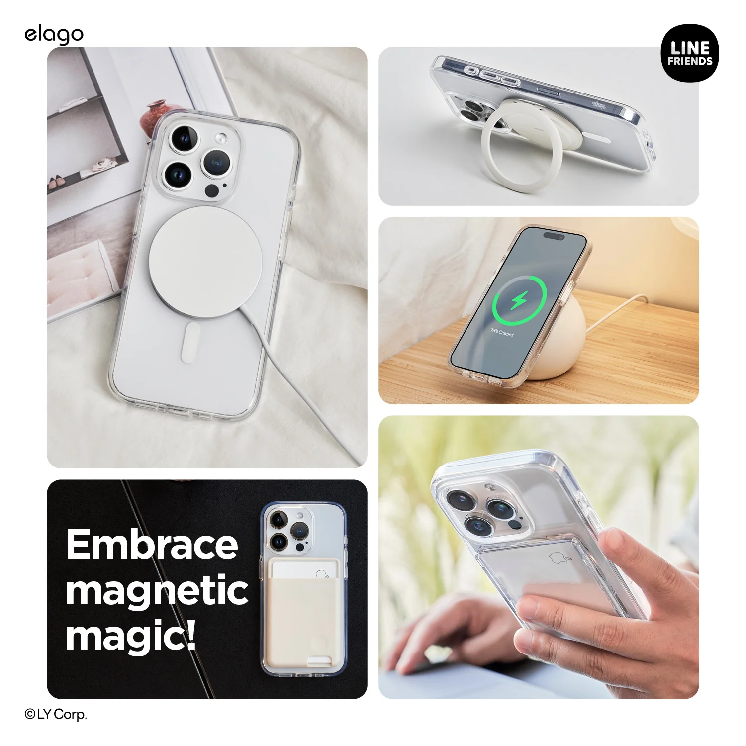 LINE FRIENDS | elago MagSafe Yellow Sally Case for iPhone 15 Pro - Image 5