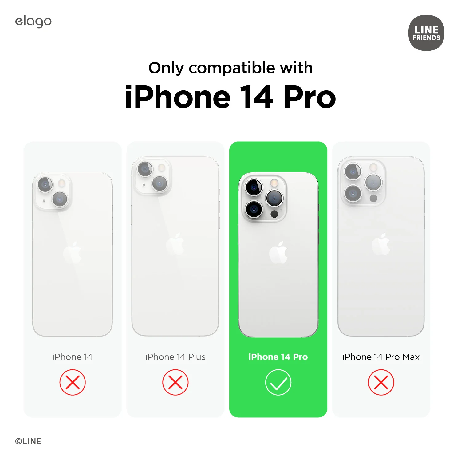 LINE FRIENDS | elago Minini Case for iPhone 14 Pro - Image 7