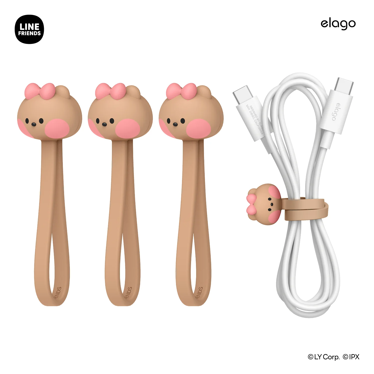 LINE FRIENDS | Line Magnet Cable Tie [7 Styles] - Image 2