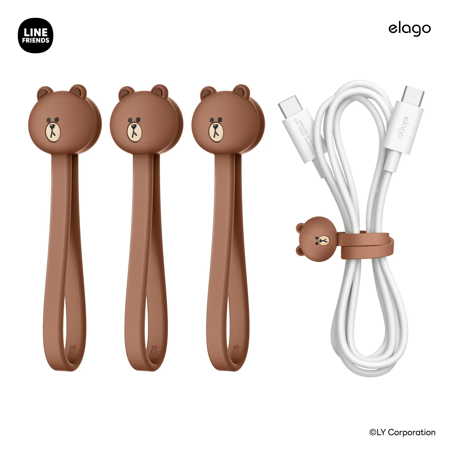 LINE FRIENDS | Line Magnet Cable Tie [7 Styles] - Image 3