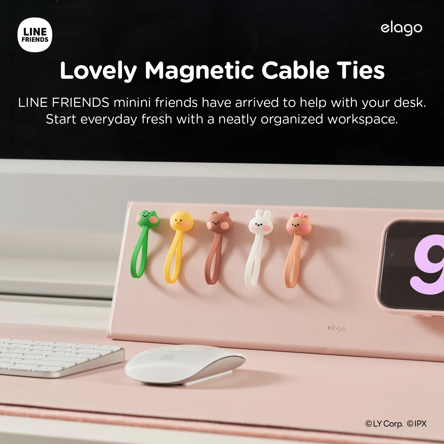 LINE FRIENDS | Line Magnet Cable Tie [7 Styles] - Image 8