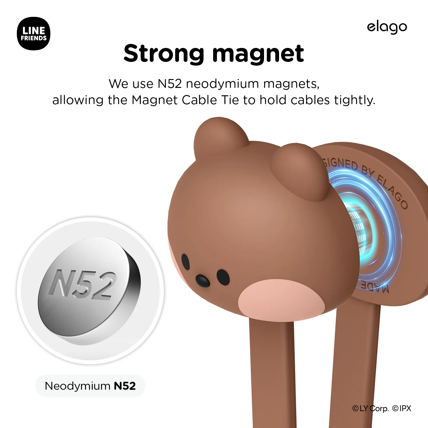 LINE FRIENDS | Line Magnet Cable Tie [7 Styles] - Image 9