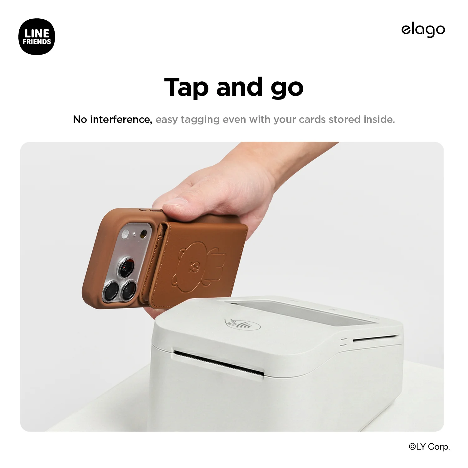 LINE FRIENDS | Magnetic Leather Card Holder - Image 7