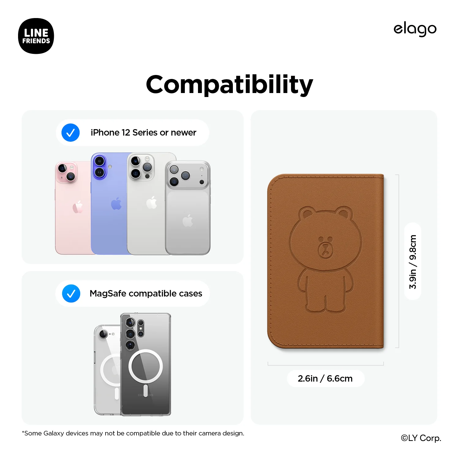 LINE FRIENDS | Magnetic Leather Card Holder - Image 8