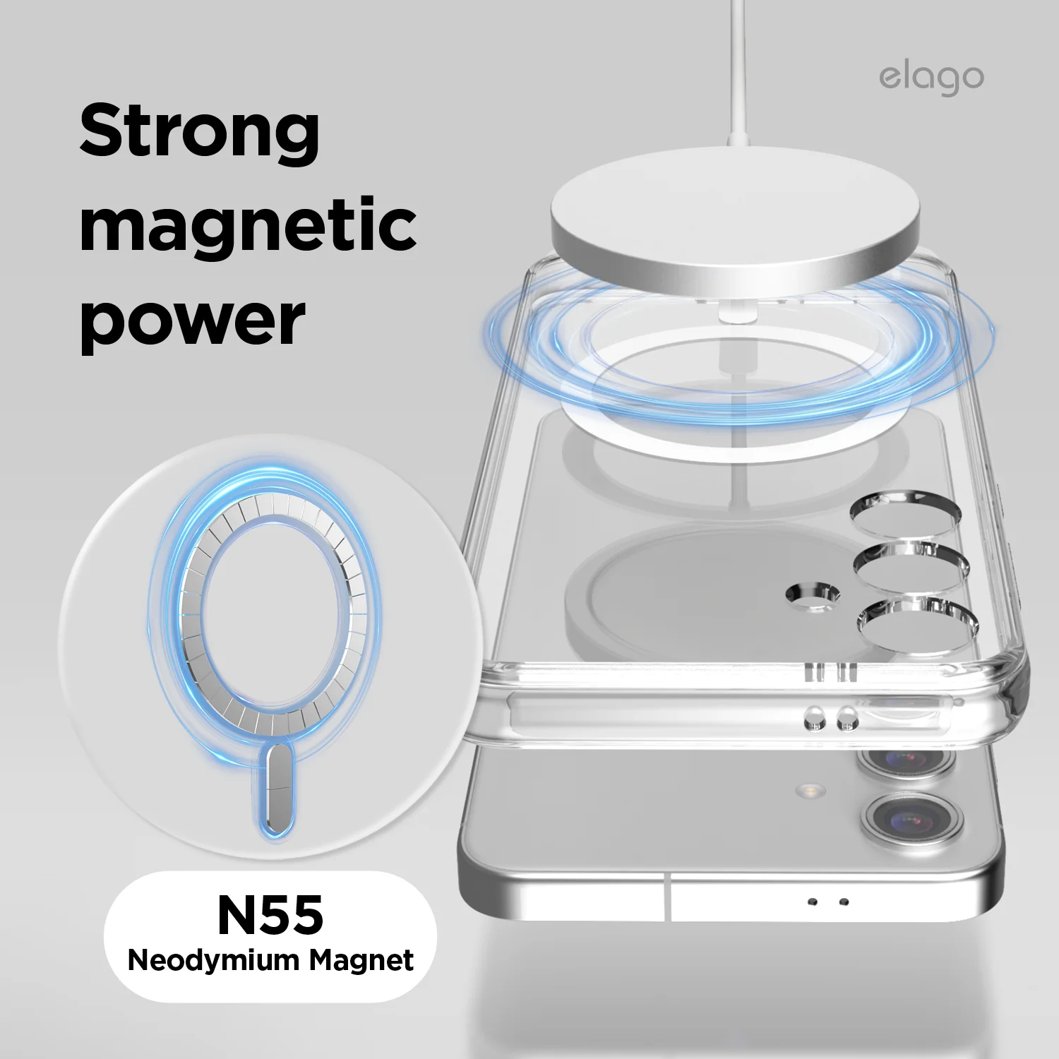 Magnetic Hybrid Clear Case - Image 3
