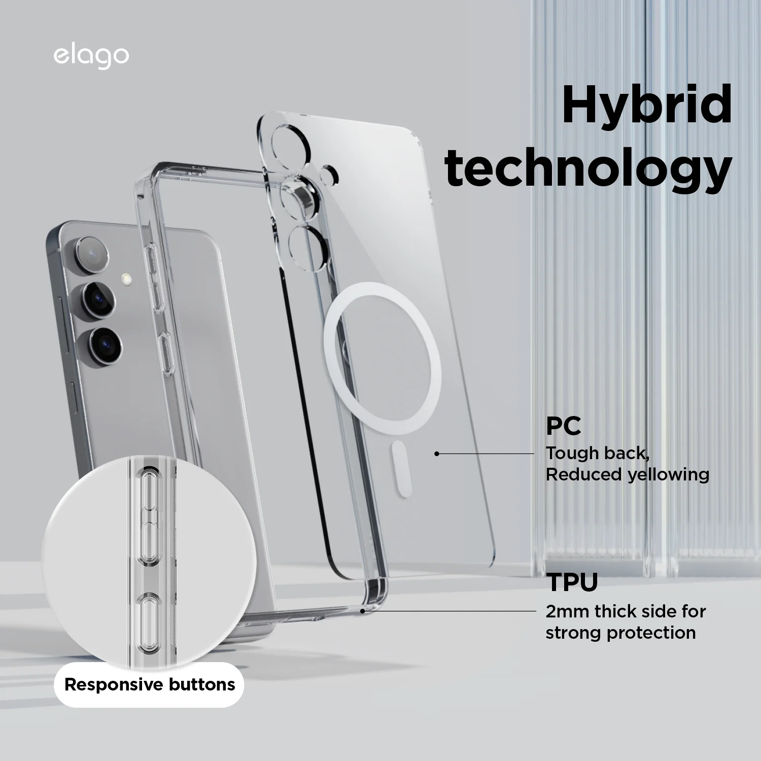 Magnetic Hybrid Clear Case - Image 5