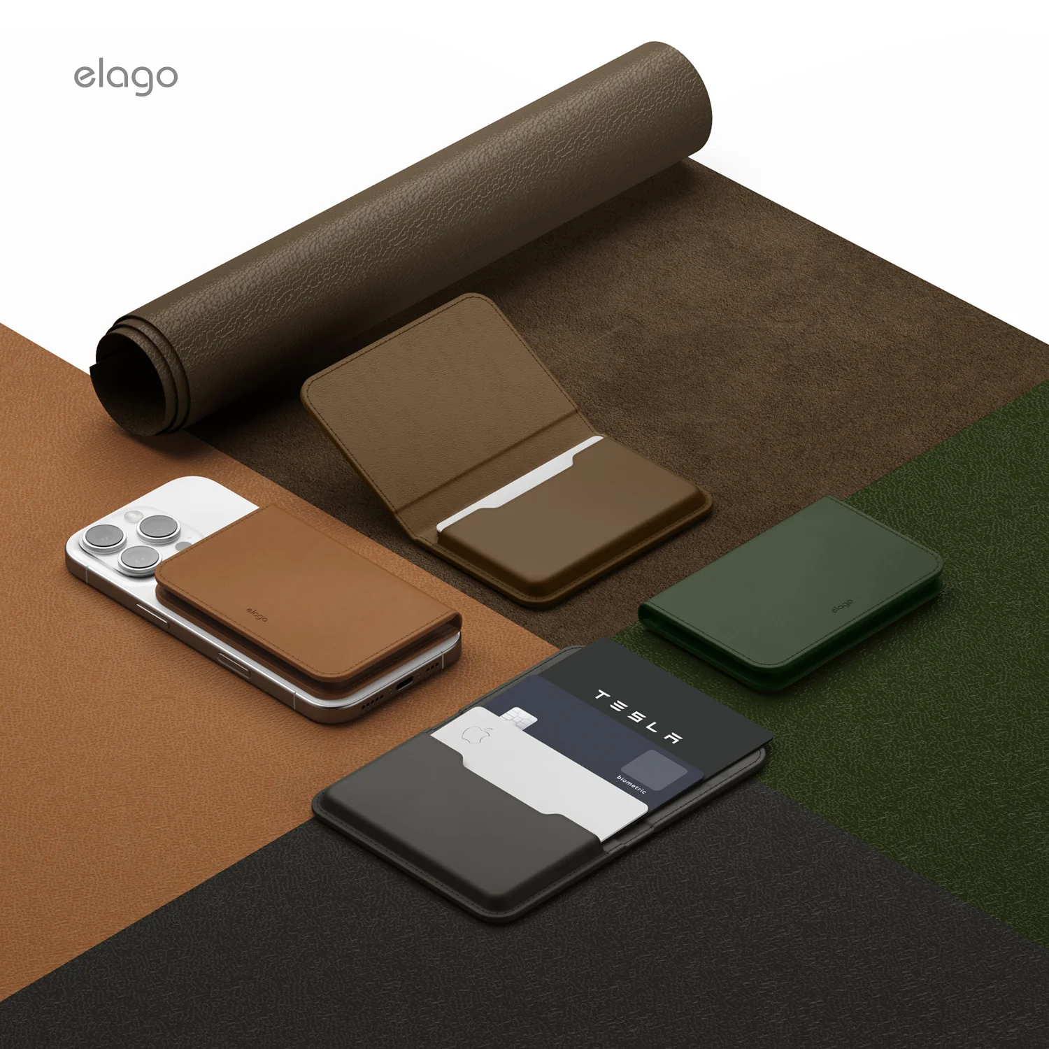 Magnetic Leather Card Holder [6 Colors] - Image 18