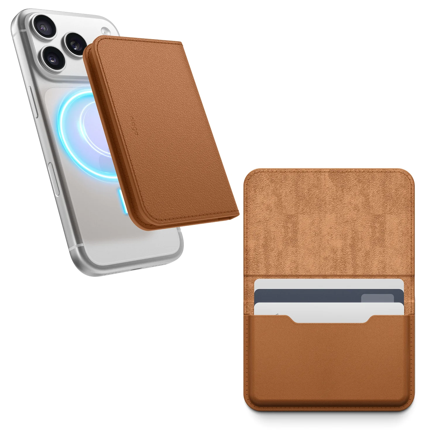 Magnetic Leather Card Holder [6 Colors] - Image 3