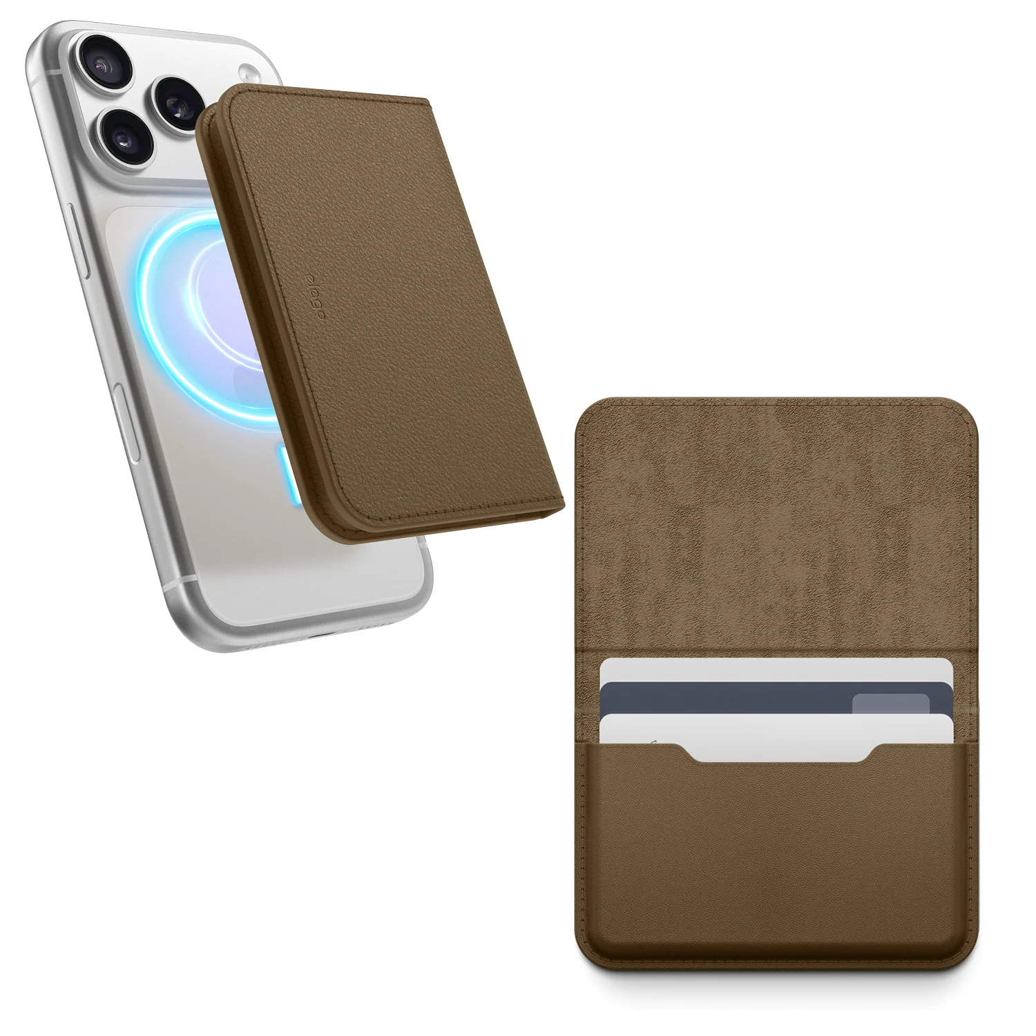 Magnetic Leather Card Holder [6 Colors] - Image 4