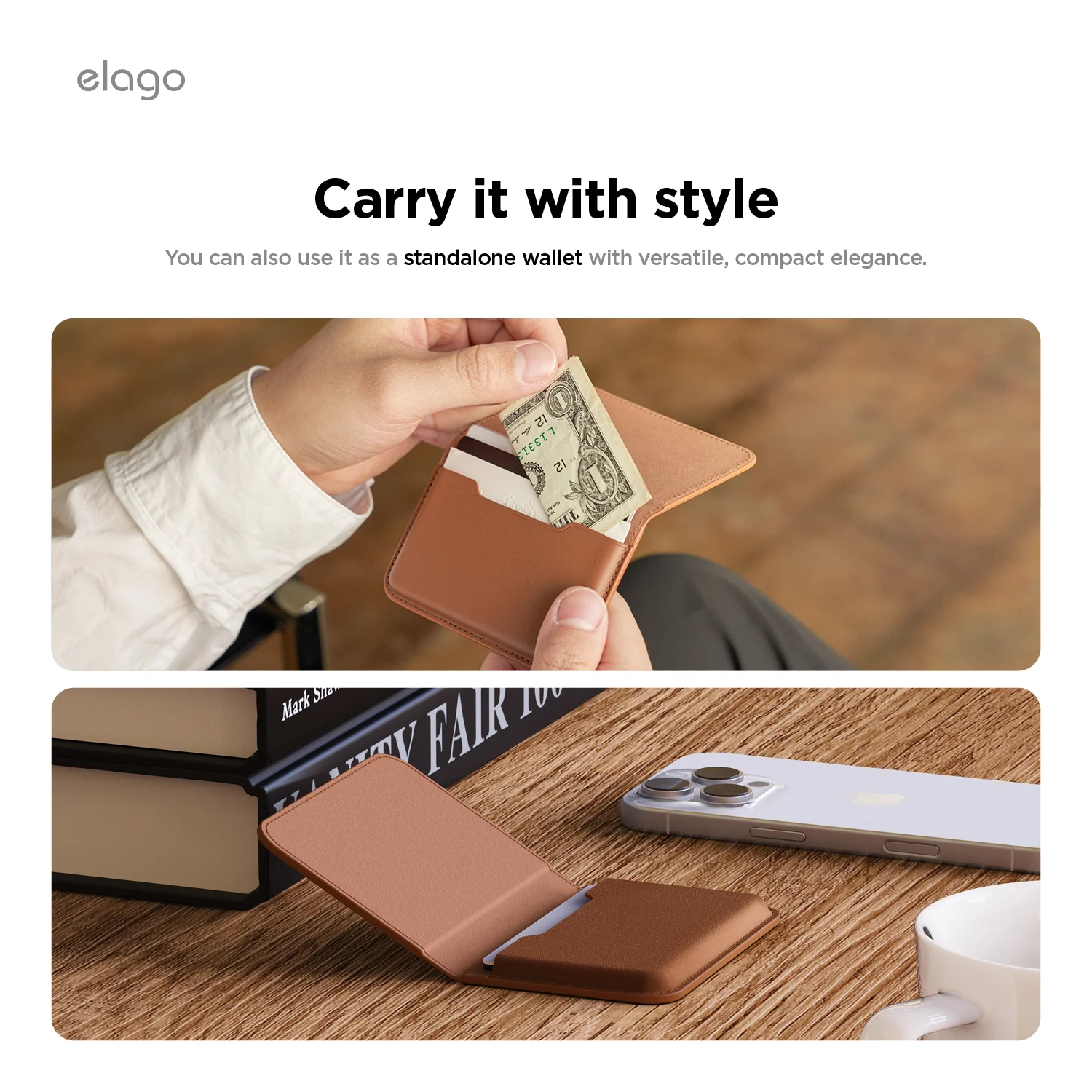 Magnetic Leather Card Holder [6 Colors] - Image 9