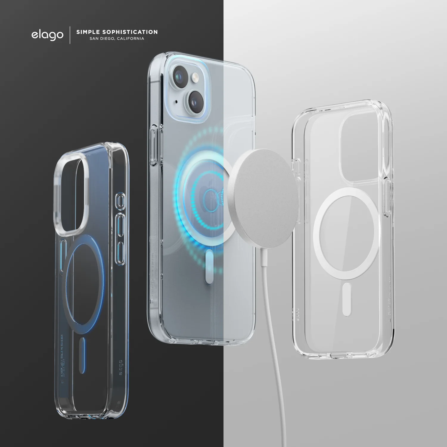 Magnetic Hybrid Clear Case for iPhone 15 - Image 13