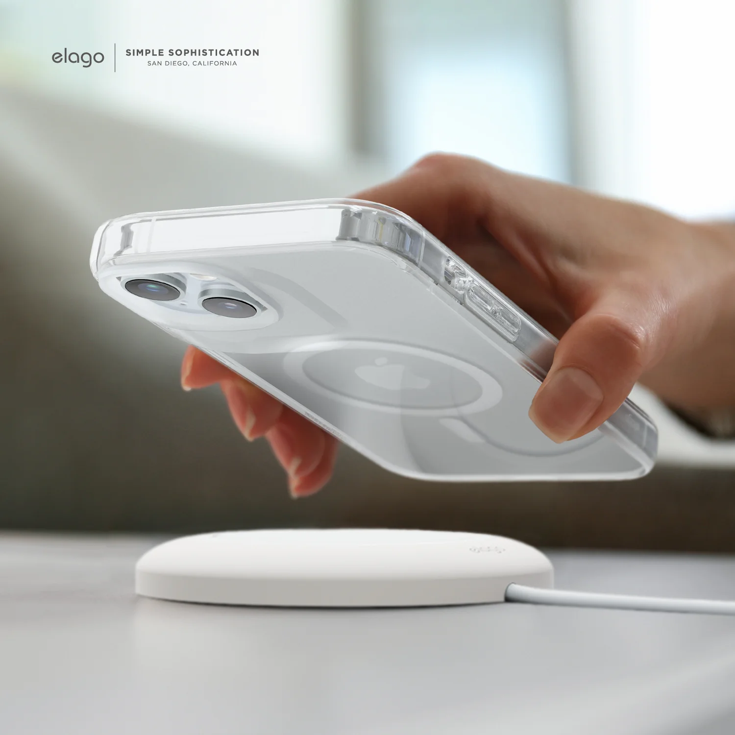 Magnetic Hybrid Clear Case for iPhone 15 Plus - Image 10