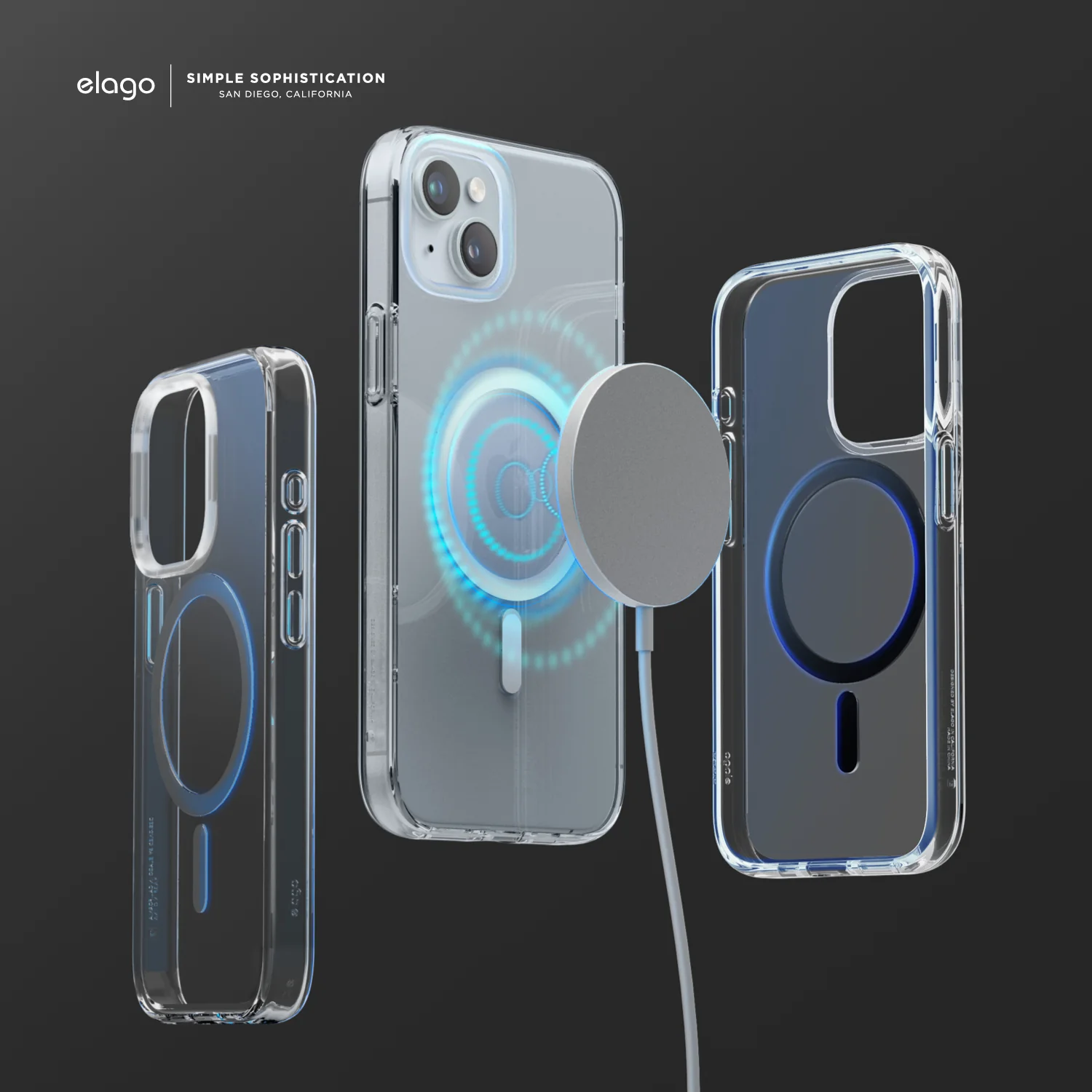 Magnetic Hybrid Clear Case for iPhone 15 Plus - Image 12