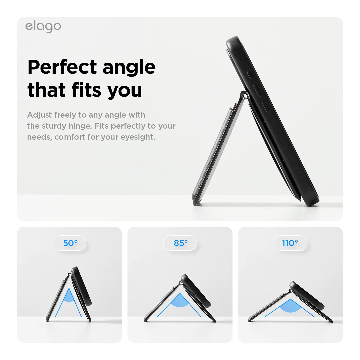 Magnetic Leather Card Holder (Stand Type) [3 Colors] - Image 6