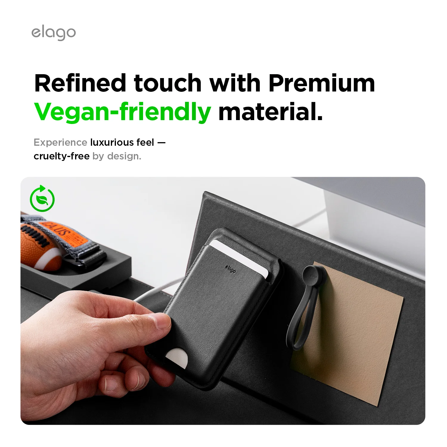 Magnetic Leather Card Holder (Stand Type) [3 Colors] - Image 9