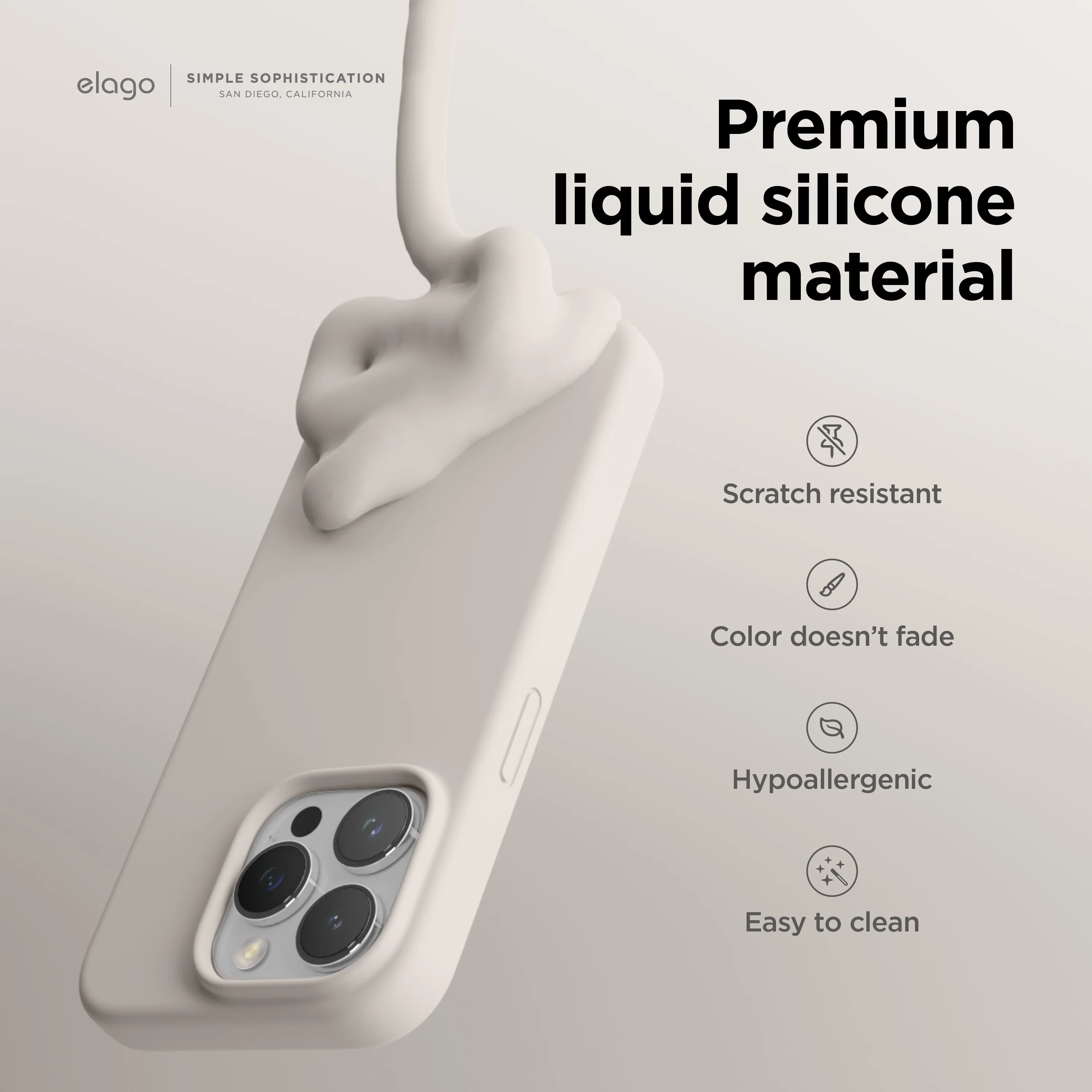 elago Premium Silicone Case for iPhone 15 Pro Max - Image 36
