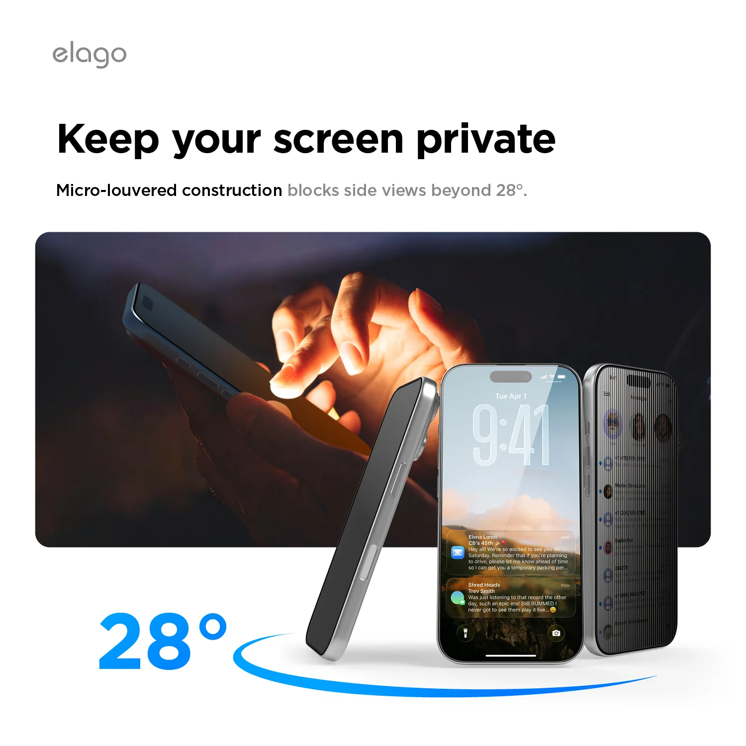 Privacy Glass+ Screen Protector [1 or 2Pcs] iPhone 17 Pro Max - Image 5
