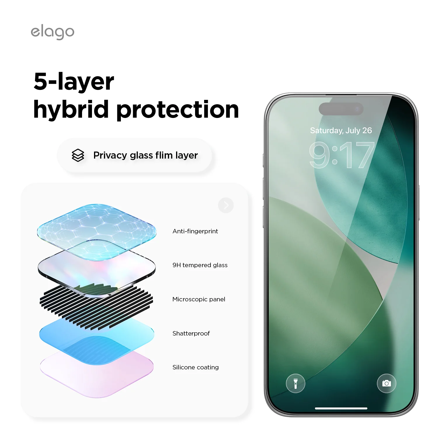 Privacy Glass+ Screen Protector [1 or 2Pcs] iPhone 17 Pro Max - Image 9