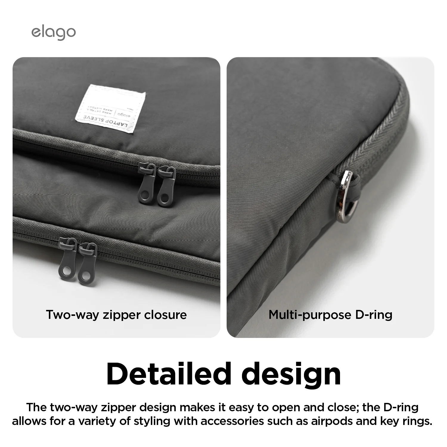 Tablet and Laptop Sleeve [Dark Gray] [3 Sizes] - Image 12