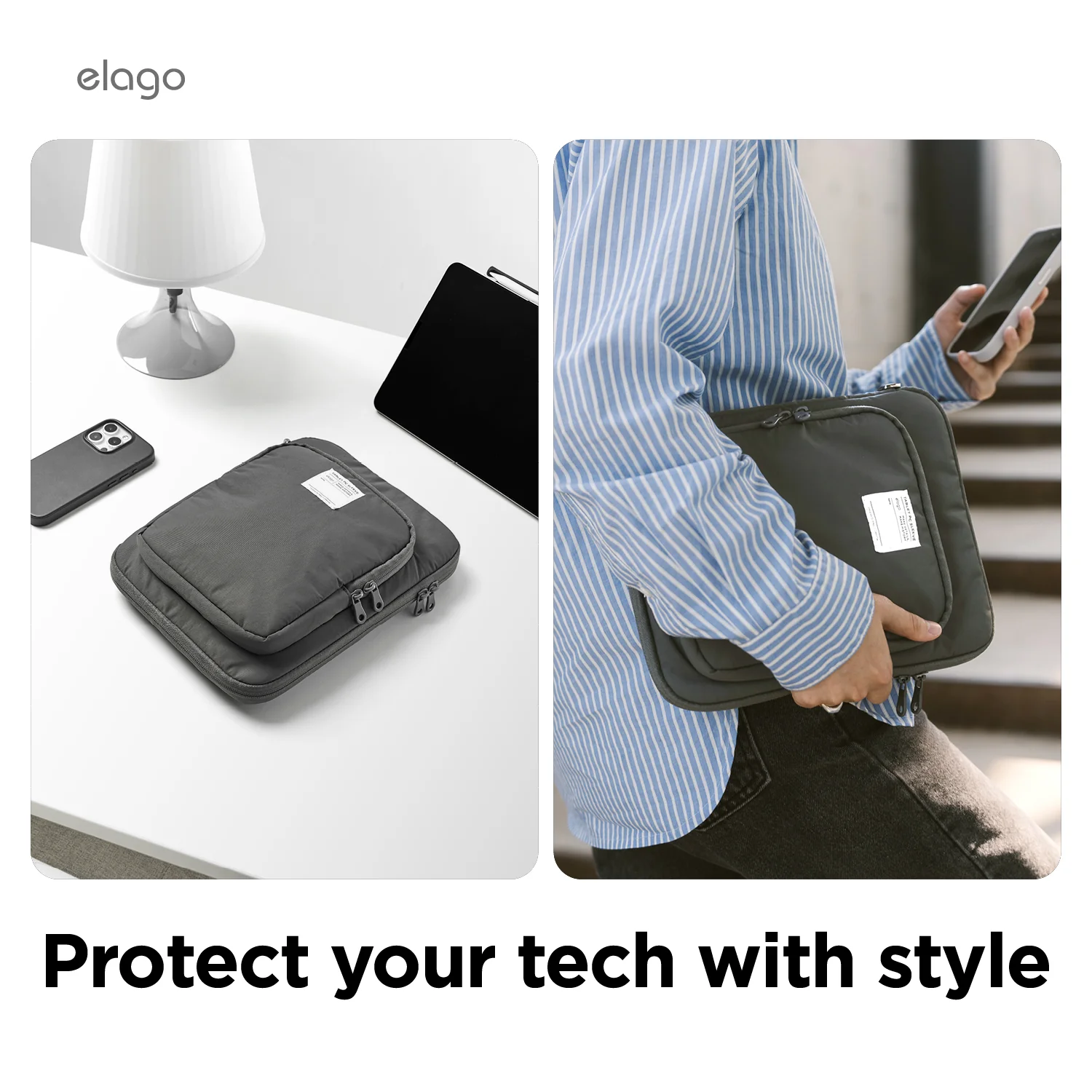 Tablet and Laptop Sleeve [Stone] [3 Sizes] - Image 7