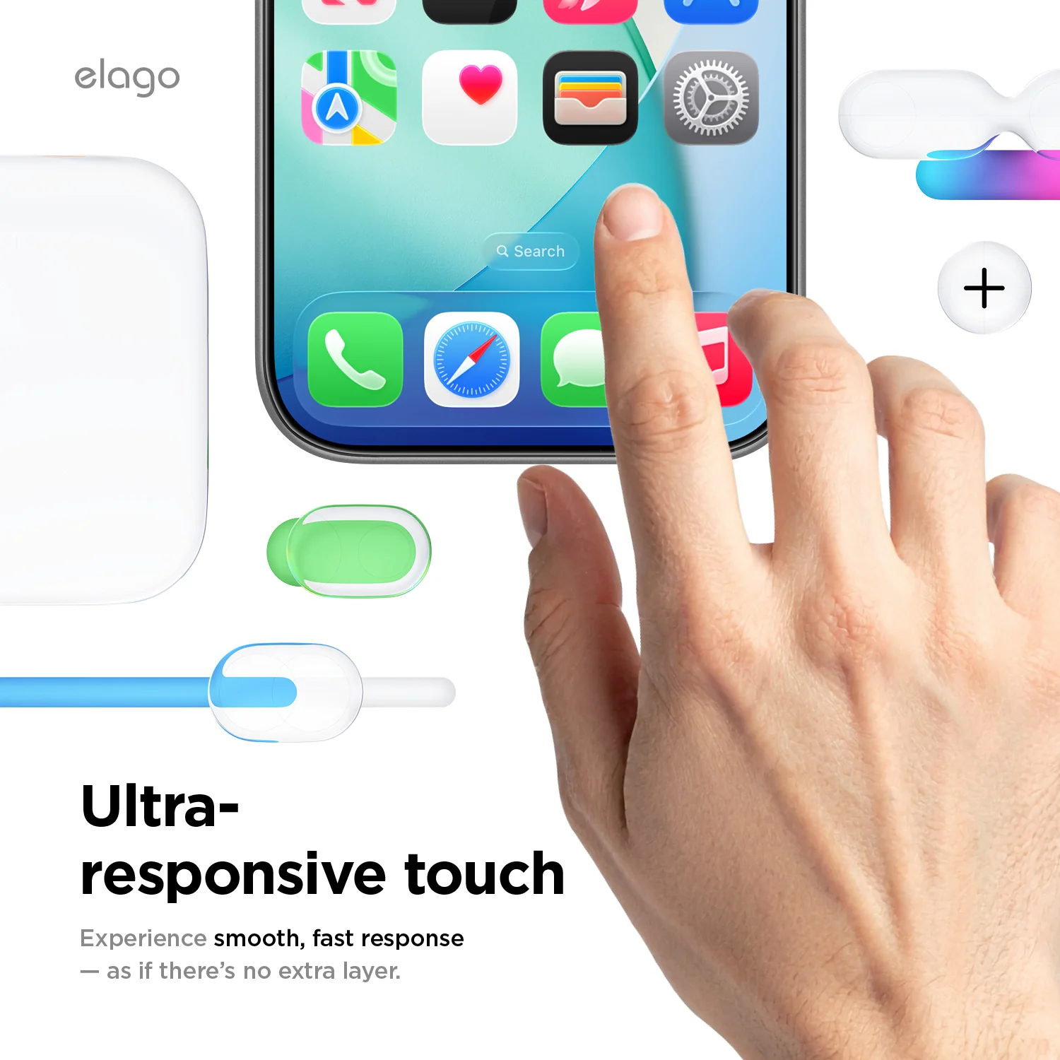 Tempered Glass+ Screen Protector [1 or 2 Pcs] iPhone 17 Pro - Image 8