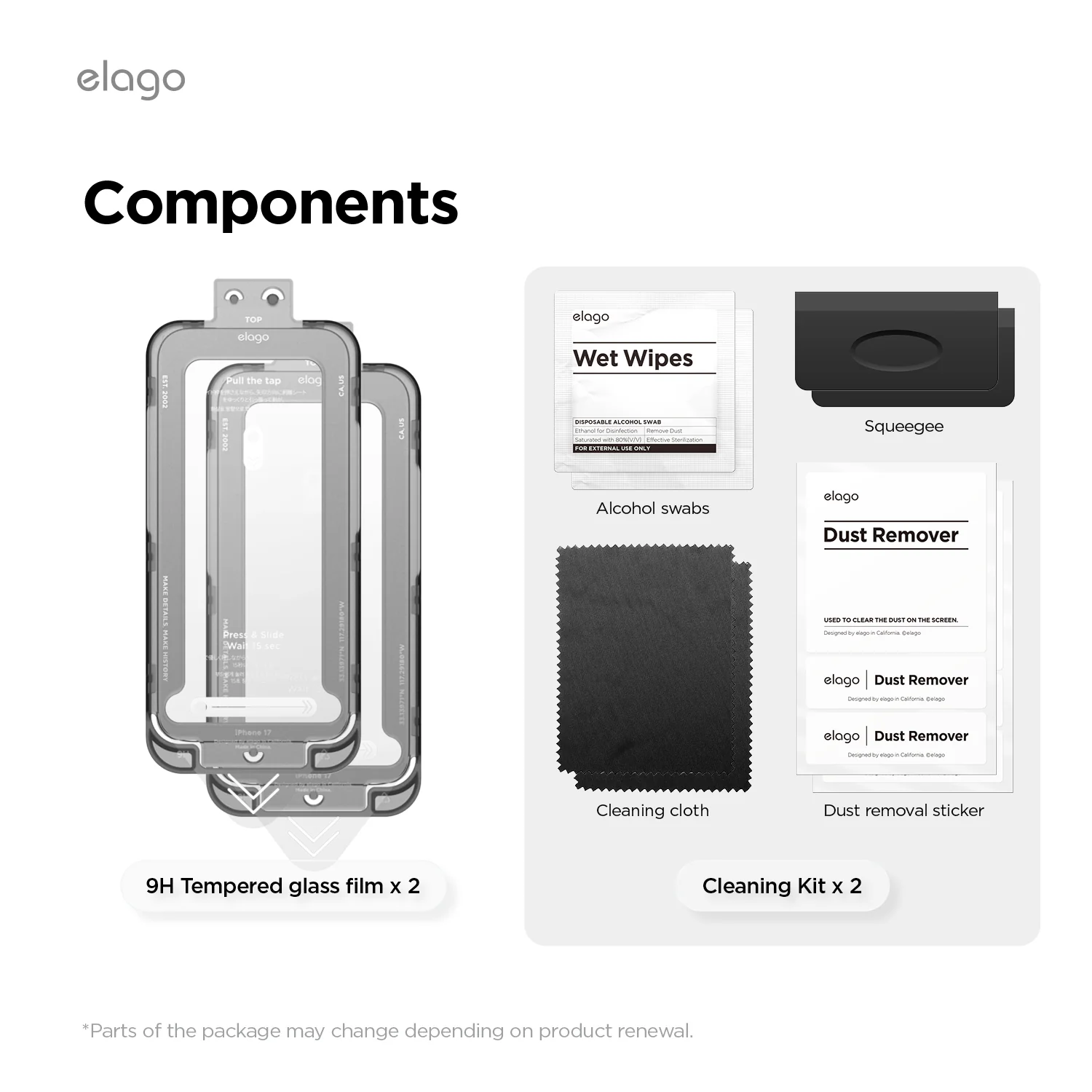 Tempered Glass+ Screen Protector [1 or 2 Pcs] iPhone 17 - Image 11