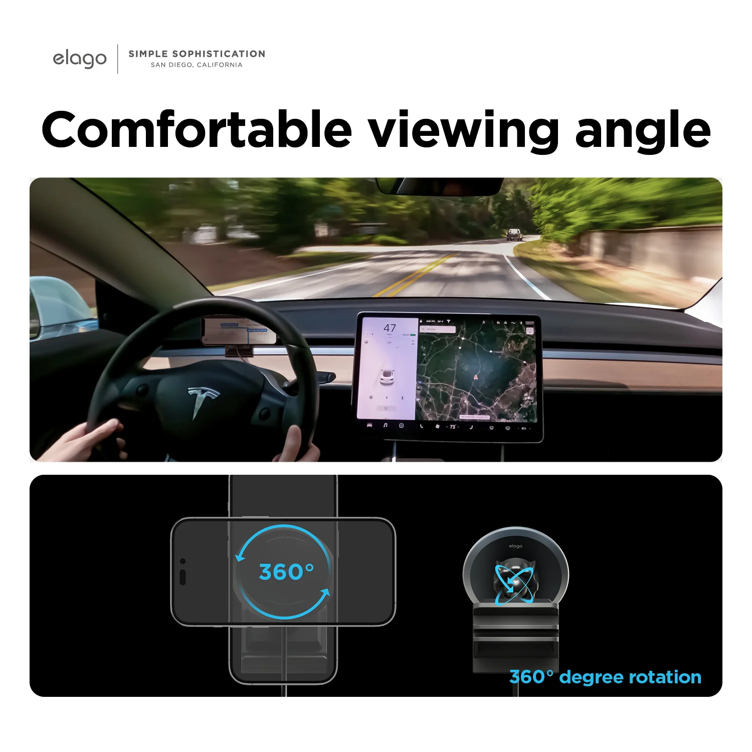 Tesla Magnetic Aluminum Car Mount - Image 7