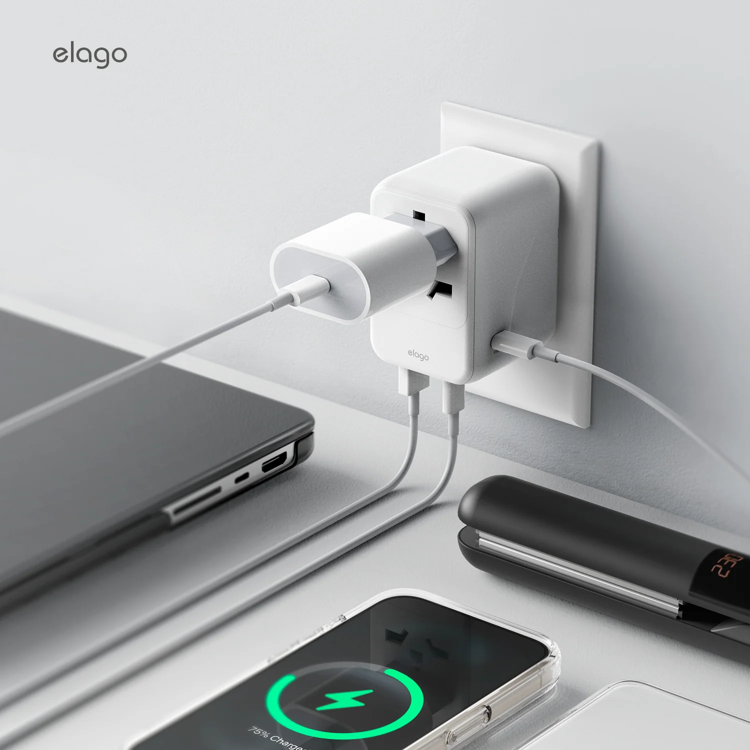 Tripshell Universal Travel Adapter with Multi USB Charging Ports [USB-A / USB-C] - Image 9